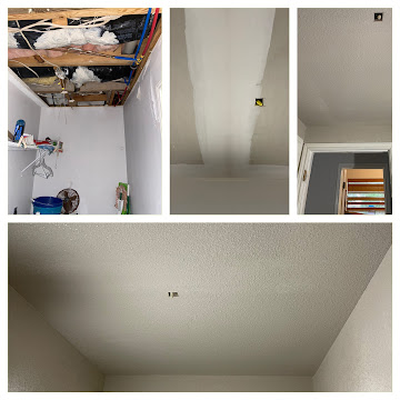 Major ceiling water damage before repair - New Braunfels, TX